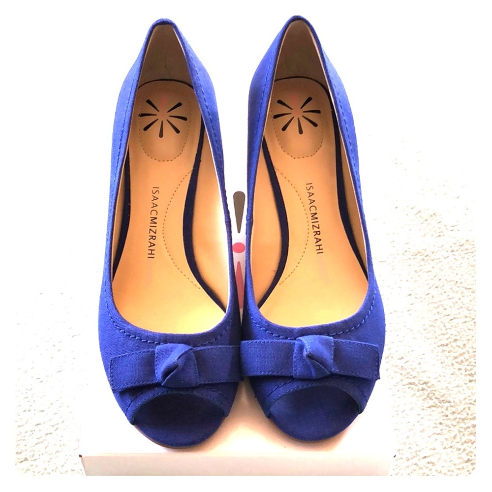 Isaac Mizrahi Live!   Women’s Open Toe Wedge